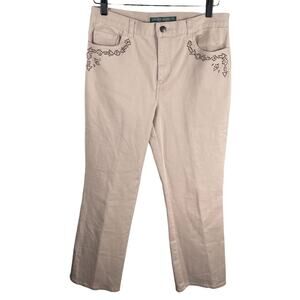 Lauren Jeans Co. Ralph Lauren Women Size 6 Brown Authentic Denim Studded Western